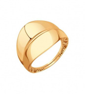 Кольцо из золота с на модельной сетке объемное
