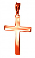 Подвеска-крест из золота без распятия и вставок