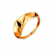 Кольцо из золота с алмазной огранкой 